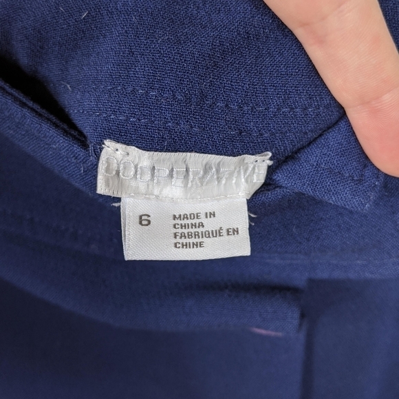 Urban Outfitters Cooperative Y2K Belted Navy Blue Button Front Mini Skirt - Picture 5 of 8